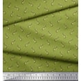 thumbnail image 3 of Soimoi Green Poly Georgette Fabric Anchor Hook Nautical Print Sewing Fabric Yard 52 Inch Wide, 3 of 3