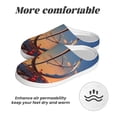 thumbnail image 6 of Wukai Sunset Rose Elegance Print Women's Indoor Bedroom Slipper Slip On Shoes, Unisex House Shoes with Anti-Skid Sole for Men, Gift for Women Men-37/38, 6 of 7