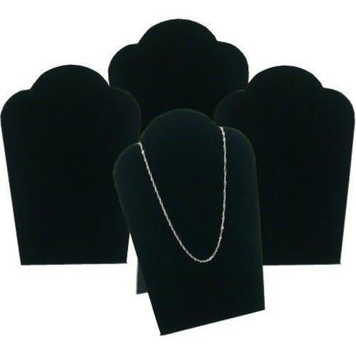 FindingKing 2 Tall Curved Necklace Easel Display Black /& White 14