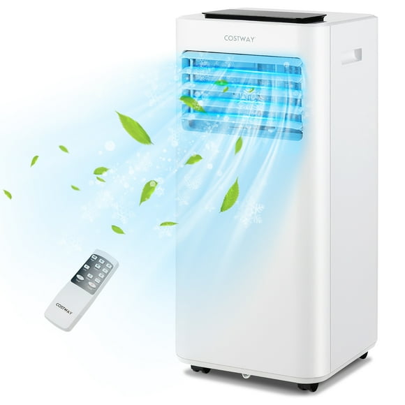 Costway 10000 BTU Portable Air Conditioner3-in-1 AC Unit with Cool Fan Dehum Sleep Mode