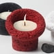 thumbnail image 5 of Nvzi 1 portavelas de cerámica roja creativo, soporte para velas de aromaterapia, adorno romántico para la decoración del hogar y fiestas (sin velas), 5 of 5