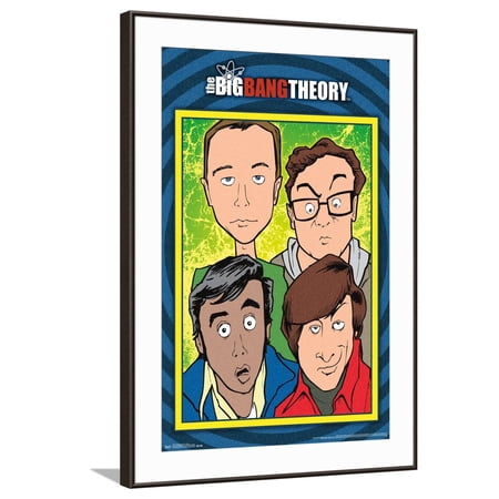 The Big Bang Theory – Geeks Canvas Wall Poster 22.375 x 34