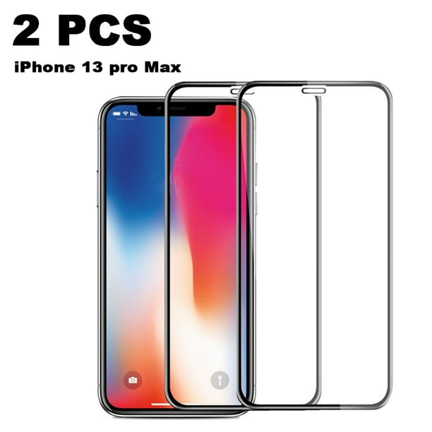 FloreceBien Paquete de 2 protectores de pantalla para iPhone13, iPhone 13 Pro, iPhone 13 Pro Max - Película de vidrio templado premium 9D antiarañazos, vidrio templado con cobertura de bordes, sin