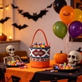 thumbnail image 6 of Halloween Basket for Kids Handheld Pumpkin Storage Candy Basket 8.6x9.0in for Trick or Treat Party Home Decor by OVFUIZ, 6 of 6