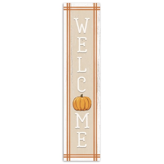 Creative Products Welcome Pumpkin 10.5 x 47 Porch Leaner