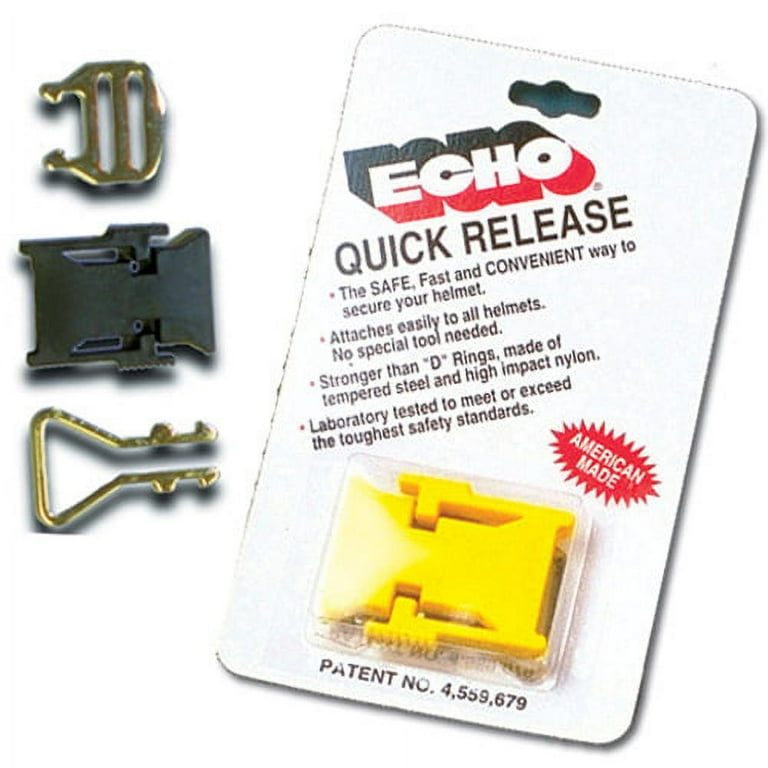 echo quick release buckle for motorcycle helmets Goldwing, GL1500, GL1800, GL1200, F6B, Valkyrie, elease Buckle, Echo, 50-0016, QR-BLK Cyclemax Upgrade your helmet with The Helmet Clip ECHO QUICK RELEASE BUCKLE