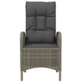 thumbnail image 3 of vidaXL Outdoor Chairs 2 pcs Poly Rattan Grey, 3 of 5