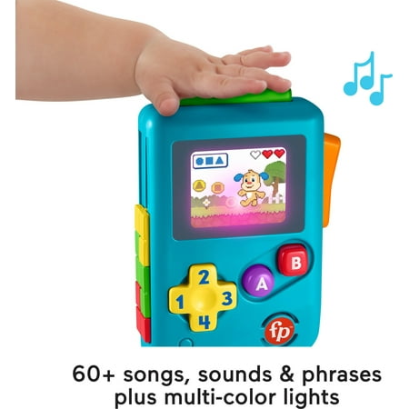 Fisher-Price Laugh & Learn Lil’ Gamer Pretend Video Game Learning Toy for Infants & Toddlers