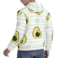 thumbnail image 6 of Wukai Avocado of a Hear Print Men Hoodies Fleece Sweatshirts Long Sleeve Sweaters Pullover Fall Outfits Winter Clothes-XX-Large, 6 of 7