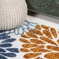 thumbnail image 6 of JONATHAN Y AMALFI COAST 2 x 8 Runner Rug, Crisantemo Floral - Orange/Blue/Cream, AMC108A-28, 6 of 8