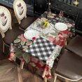thumbnail image 5 of Pioneer Flower Floral Print Pattern Rectangle Tablecloth 60"x120",Waterproof Polyester Rectangle Table Cloth, Wipeable Spillproof Polyester Tablecloth for Dining, Camping, Indoor and Outdoor, 5 of 6
