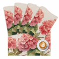 thumbnail image 2 of Summer Watercolor Hydrangea Leaf Placemats Set of 4,Wipeable Washable Table Mats for Dining Tables, Pastoral Floral Retro Linen Place Mats for Kitchen Event Party Tabletop Decor, 2 of 9