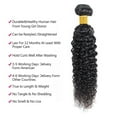 thumbnail image 3 of USTAR Unprocessed Brazilian Remy 9A Human Hair Weave Jerry Curly 3 Bundles Natural Black Color, 3 of 6