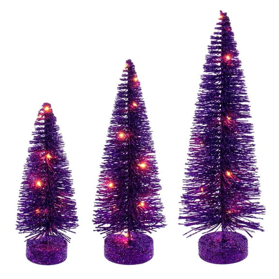 8"-10"-12" Purple Bottle Brush Orange Lt