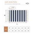 thumbnail image 2 of Navy Blue Striped Washable Area Rug 3'x5', Modern Farmhouse Blue White Stripes Woven Cotton Tassels Kitchen Rugs, Non Slip Indoor Door Mat Throw Carpet for Entryway Living Room Nursery Laundry Room, 2 of 9