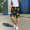 thumbnail image 6 of Sikiie Sunflowers Mens Pajama Shorts, Lightweight Lounge Pant with Pockets Soft Sleep Pj Shorts for MenLarge, 6 of 6