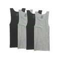 thumbnail image 2 of Men's Black and Gray A-Shirts, 4 Pack, 2 of 6