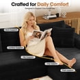 thumbnail image 4 of Aukfa Modular Sectional Sofa with Chaise, 95" Boneless Cloud Couch for Living Room, Black, 4 of 8
