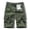 01 Army Green, variant on zfwon Cotton Cargo Shorts for Men Elastic Waist Cargo Combat Shorts Zipper Straight Leg Workwear Pants with Multi Pockets Summer Plain Casual Vacation Short Pants