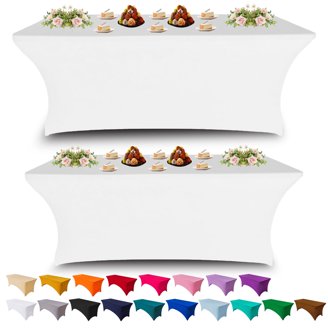 Fitable Rectangle Tablecloth 60x84 Inches – Stain & Wrinkle Resistant Polyester Table Cover For Dining, Parties, Camping