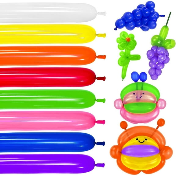 260 Balloons,Assorted Colors Party Long Balloons for Tying Balloon,100 Pcs Arch Pastel Color Balloons,Pastel Rainbow Party Decorations Animal Party Decorations