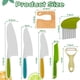 thumbnail image 2 of Jetcloudlive 7 Pzas Cuchillo de Cocina de Madera para Niños, Juego de Cuchillos Seguros de Plástico Incluye Cuchillo Seguro de Madera para Niños, Bordes Dentados Cuchillo de Plástico para Niños Peque, 2 of 11