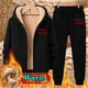 thumbnail image 2 of Men's Sets Tracksuit Men Lamb Cashmere Winter Wool Hooded Sweatshirt Thick Warm Sportswear Male Suit Two Piece Set Casual Sets, 2 of 4
