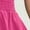 Hot Pink, variant on Maxi Dresses for Women Plus Size Women's Solid Color Zipper Front Fold V-Neck Elegant and Comfortable Midi Dress with Pocket Hot Pink Xl