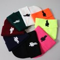 thumbnail image 3 of Gorro liso con puños, gorros cálidos de invierno, gorro tejido al aire libre para hombres y mujeres, 3 of 3