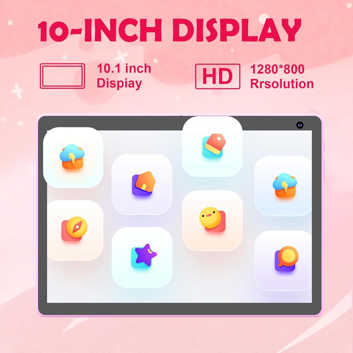Android 15 Tablet 10 inch, 8GB RAM 32GB ROM Powerful Quad-core CPU, 1280*800 Resolution Screen Tablet, 8MP Camera, 6000mAh Battery Computer, 2 in 1 Tablets with Keyboard, Case, Mouse, Stylus Laptop