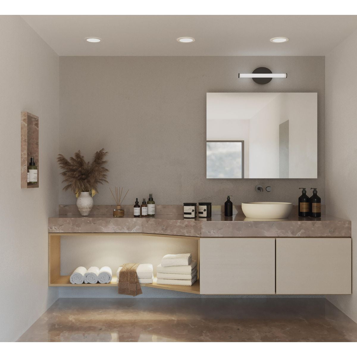 P300410-31M-CS-Progress Lighting-Phase 3 - 11W 1 LED Bath Vanity In Modern Style-5.78 Inches Tall and 3 Inches Wide-Matte Black Finish