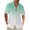 Green, variant on XuJwPNcy Men's Linen Beach Shirt Short Sleeve Gradient Color Casual Summer Vacation T-Shirts Button down Shirts for Men