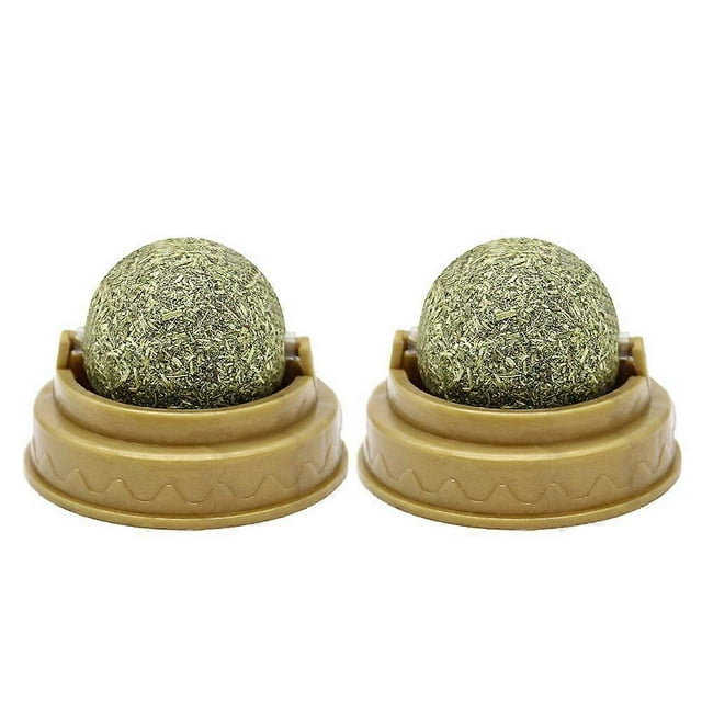 2Pcs Edible Catnip Sugar Cat Nutrition Cream Licking Solid Candy Kittens Healthy Care Cat Snack Energy Sweet Ball