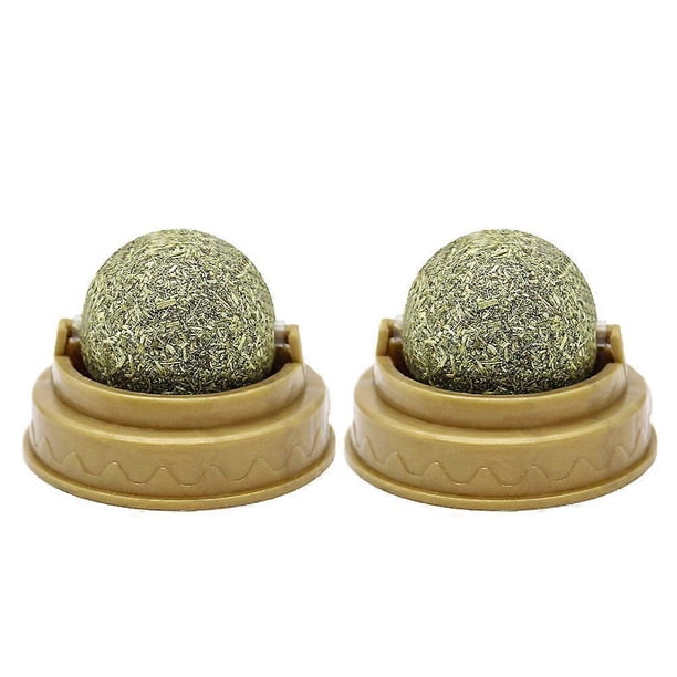 2Pcs Edible Catnip Sugar Cat Nutrition Cream Licking Solid Candy Kittens Healthy Care Cat Snack Energy Sweet Ball