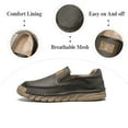 thumbnail image 2 of Mens Non-slip Loafers Outdoor Lightweight Walking Shoes Fashion Classic Business Shoes Soft Casual Shoes Gray 8.5 US, 2 of 7