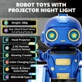 thumbnail image 6 of Aikmi Robot Toys for Kids 5-8, Rechargeable Remote Control Robot with Projector Night Light for Kids, Gesture Sensor, Music, Toys for 6 Year Old Boys Girls Birthday Present Christmas Gifts Boys Toys, 6 of 7