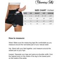 thumbnail image 6 of Wekity Womens Running Shorts High Waist Gym Athletic Workout Shorts with Zipper Pockets, 6 of 6
