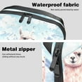 thumbnail image 4 of Alpaca USB Organizer Charger Case Power Plug Travel Organizer Small Kitchen Cord Organizer Digital Pouch Oxford Cloth Waterproof Travel Electronics Gadgets Storage Bag 5.9x9.44x3.14 in, 4 of 6