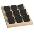 thumbnail image 2 of Maytalsory Rustic Wood Earring Card Holder with Tray for Jewelry Display Showcasing Collection 9 Pair Black 1Set, 2 of 6
