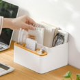 thumbnail image 3 of Wiueurtly Desktop Storage Box Small Table Organizer Aesthetic Desk Organizer Modern Pen Holder, 3 of 7