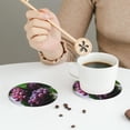 thumbnail image 6 of Disketp Grape Funny Coasters,6 Pcs Leather Coasters With Holder, Perfect Housewarming Hostess Gifts,Protect Furniture From Water Marks Scratch And Damage, 6 of 9