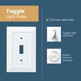 thumbnail image 3 of Franklin Brass W35245-PW-C Classic Architecture Switch/Duplex Wall Plate/Switch Plate/Cover, White, 3 of 7