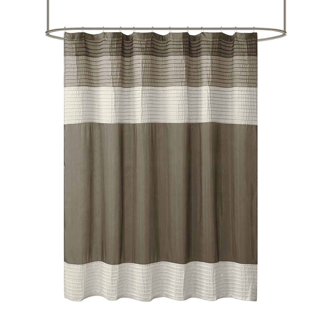 Euroco Faux Silk Shower Curtain