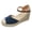 Blue, variant on Womens Espadrilles Sandals Closed Toe Wedge Platform Heel Ankle Strap Dressy Casual Summer Beach Shoes