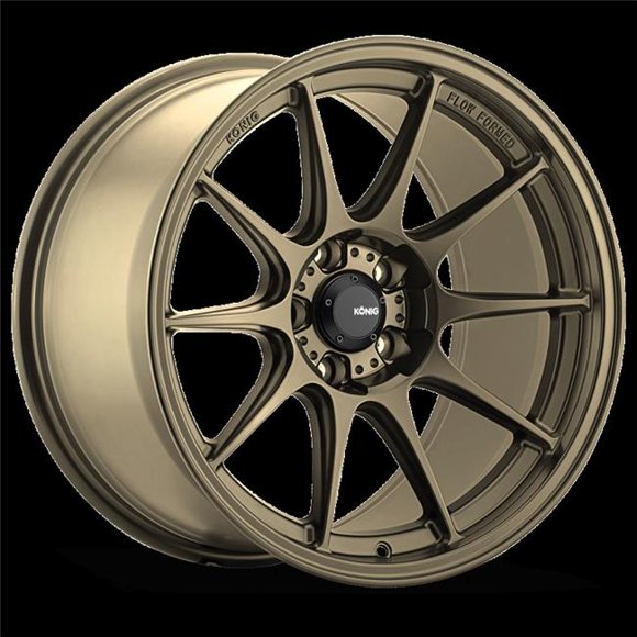 Konig DK88514358 18 x 8.5 in. 5 x 114.3 in. ET35 Gloss Bronze Dekagram Wheel