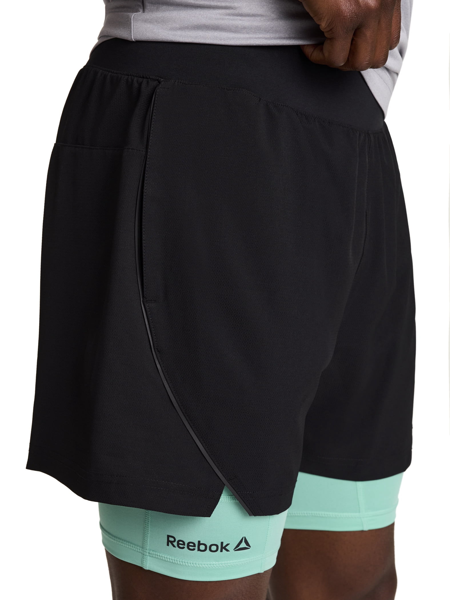 Reebok Men's and Big Men's Strength 2-IN-1 Woven Short 6" Inseam, Sizes S-3XL