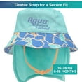 thumbnail image 6 of Aqua SwimSchool Sunshade Bucket Hat with Sun Shield for Infants, Blue, Unisex, 6 of 9