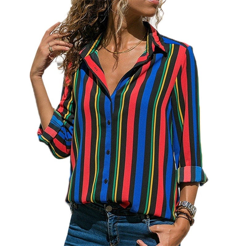 Long Sleeve Top Blouse Fashion Shirt Chiffon T-Shirt Women Loose Summer Ladies Long Sleeve Top Blouse Fashion Shirt Chiffon T-Shirt Women Loose Summer Ladies