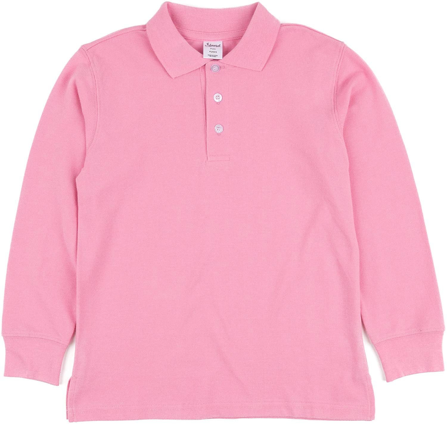 Pink 2T Osh Kosh Girls Long Sleeve Uniform Polo Shirt