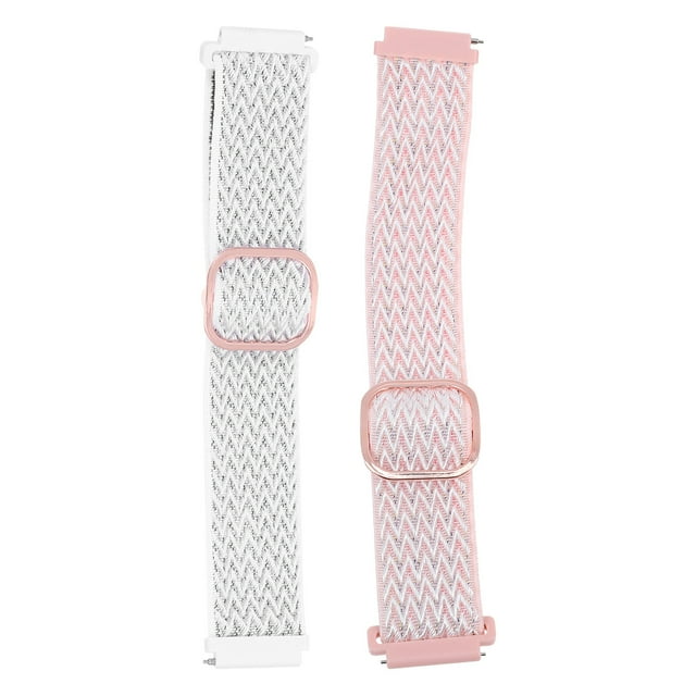Miangastore 2Pcs Decorative Watch Strap Wavy Woven Watchband Watch Decor Compatible for Samsung
